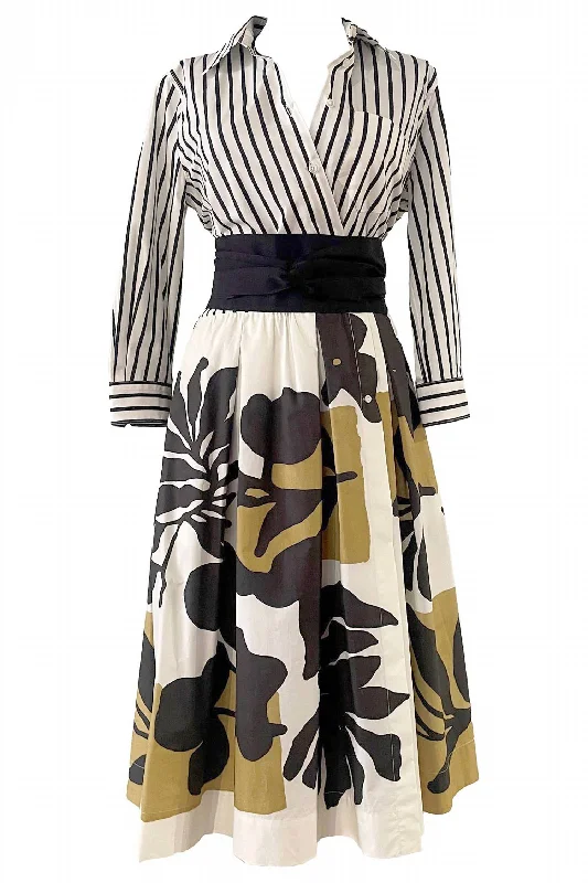 Great Deals Elanat Dress In Black And Cream