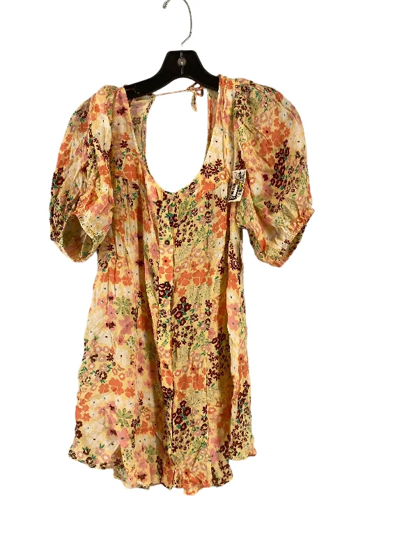 Reduced Prices Floral Print Dress Casual Short Free People, Size Xs