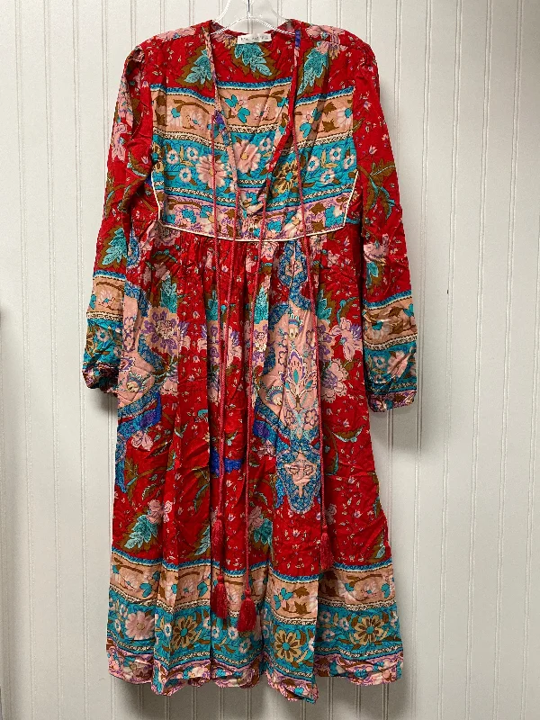 Stock Up and Save Red Dress Casual Maxi Clothes Mentor, Size S