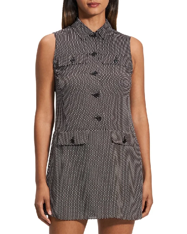 Take Advantage Theory Classic Dot Military Mini Dress
