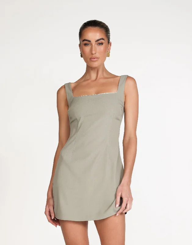 Deal Frenzy Eliya Mini Dress (Seagrass)