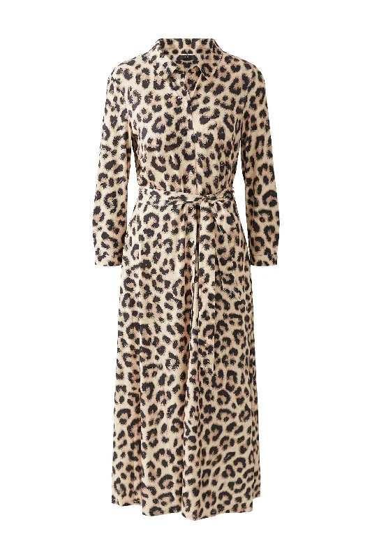One-DAY Sale Shirt Dress - Leopard Print