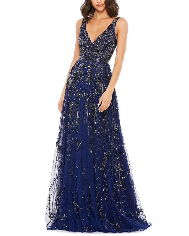 Exclusive Savings Mac Duggal V-Neck Long Gown