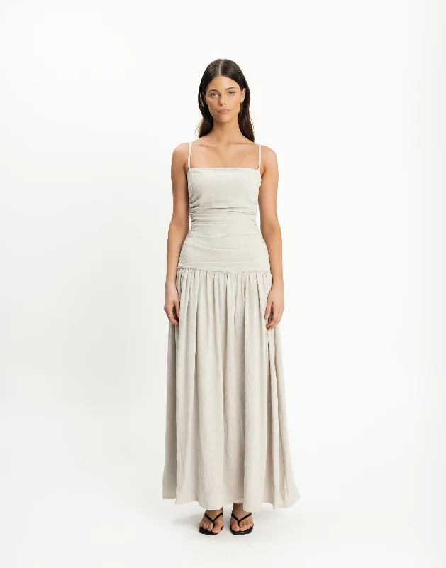 Limited Time Discount Reese Maxi Dress (Latte)