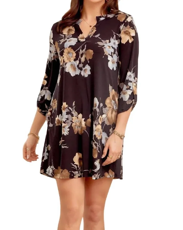 Price Cut Lizzy Dress - Plus In Black Olive