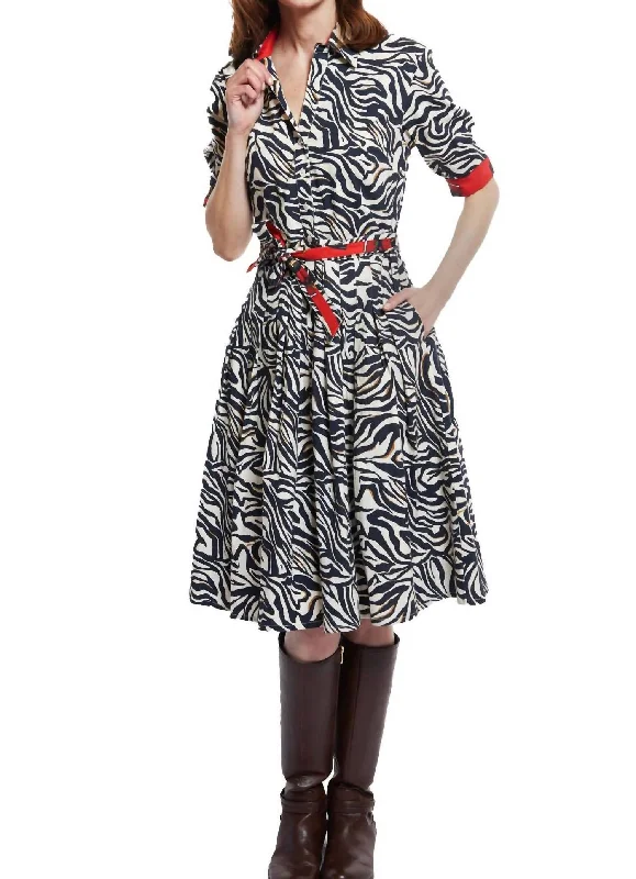 Price Drop Mrs Maisel Dress In Zebra Print