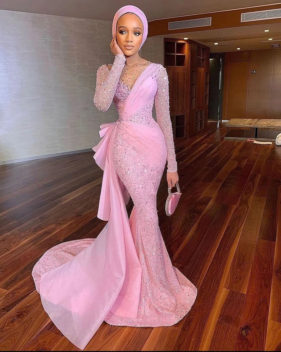 Massive Deals Pink wedding dress,African fully beaded women clothing dress,Prom dress, Birthday,Evening dress,Party ball dress,Wedding guest,Red Carpet dr Massive Deals Pink wedding dress,African fully beaded women clothing dress,Prom dress, Birthday,Evening dress,Party ball dress,Wedding guest,Red Carpet dr