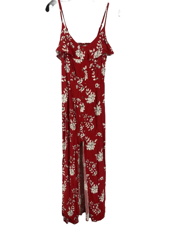 Incredible Offers Red Dress Casual Maxi Guess, Size Xs