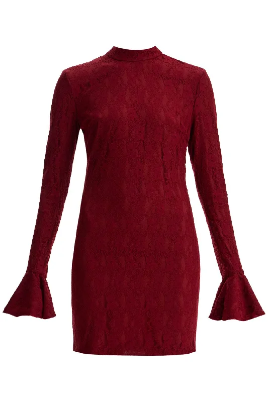 Hurry In Rotate Women's Short Lace Stretch Dress