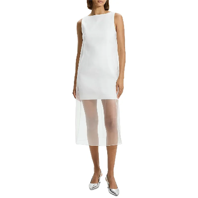Major Savings Womens Above Knee Sheer Mini Dress