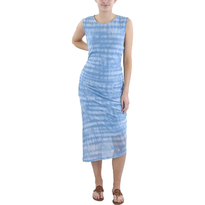 Value Deals Womens Tie-Dye Sleeveless Sheath Dress