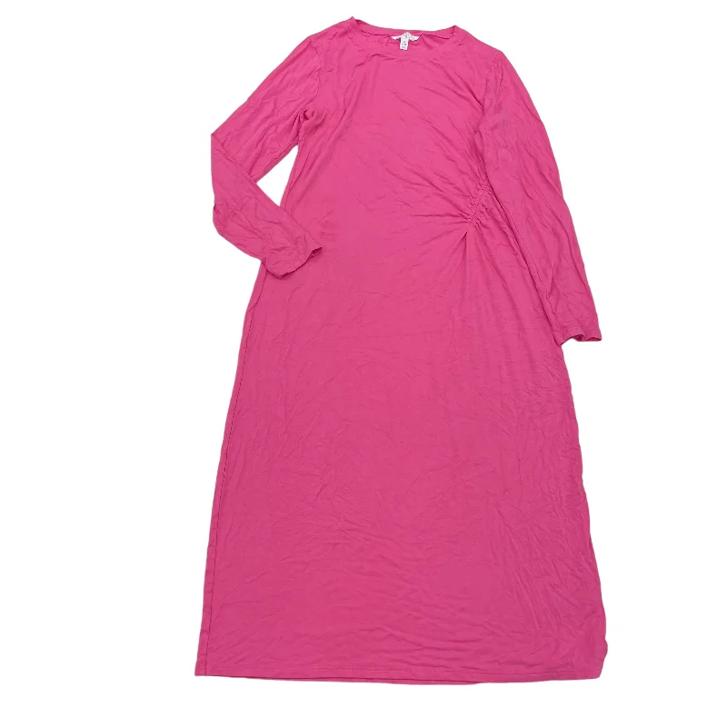 Loyalty Reward PINK TIME AND TRU DRESS CASUAL MIDI, Size S