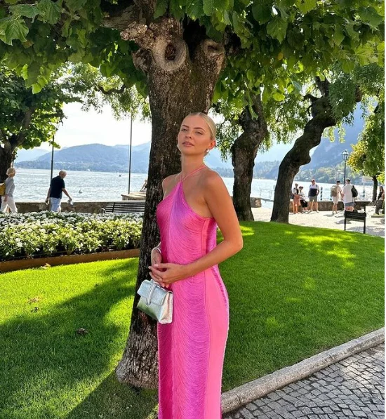 Grand Opening Sale Hot Pink Halter Open Back Chic Long Party Dress, DP2191