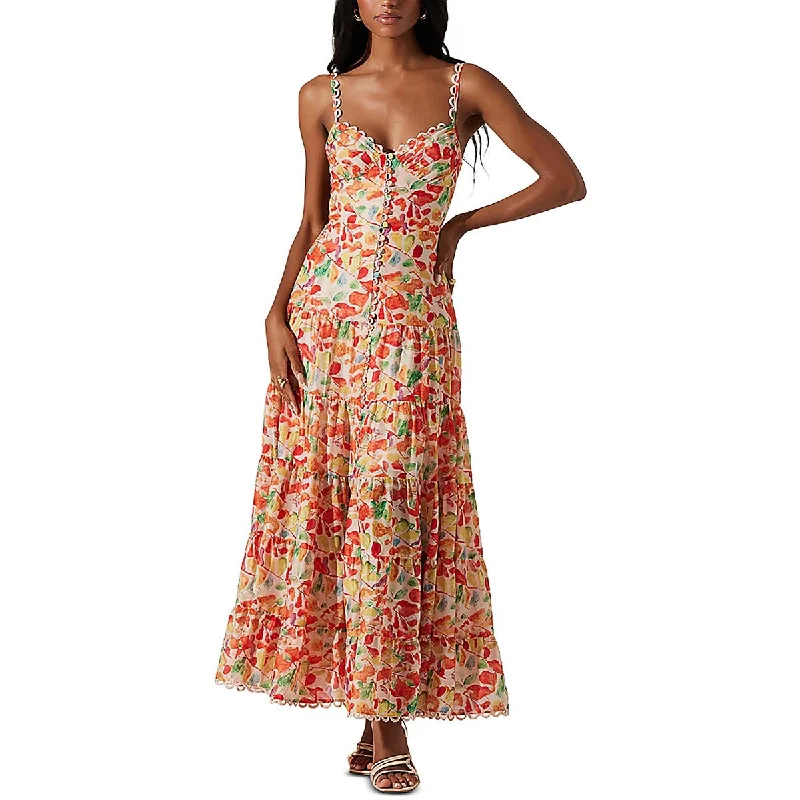 Flash Deals Tazia Womens Full Length Boning Fit & Flare Dress