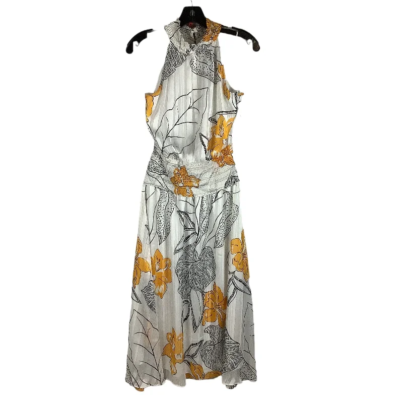 Today’s Deal White Dress Party Long White House Black Market, Size 2