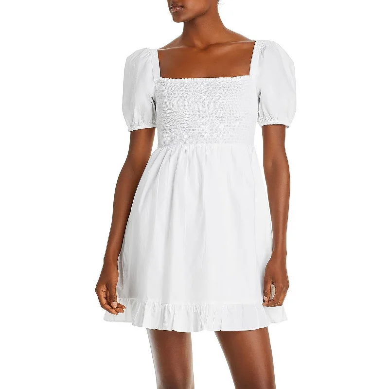 Mega Sale French Connection Womens Armina Cotton Short Mini Dress