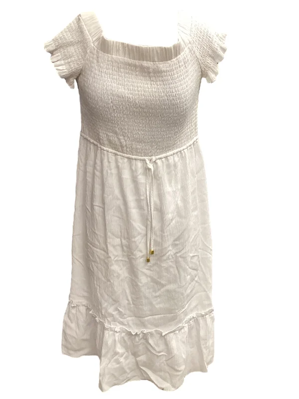 Quick Sale White Dress Casual Maxi Michael Kors, Size L