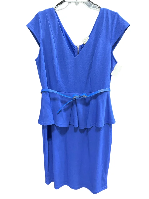 Massive Deals Blue Dress Party Short City Chic, Size Xl
