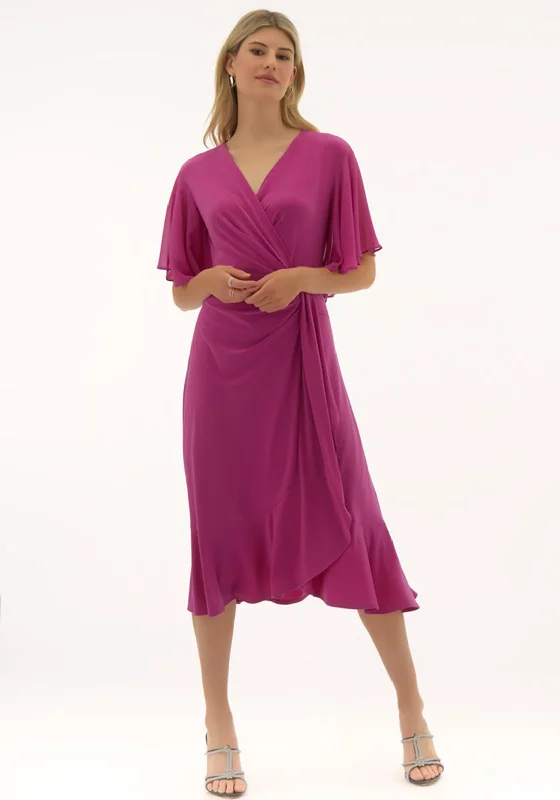 Special Buy Joseph Ribkoff Flowy Wrap Dress, Purple