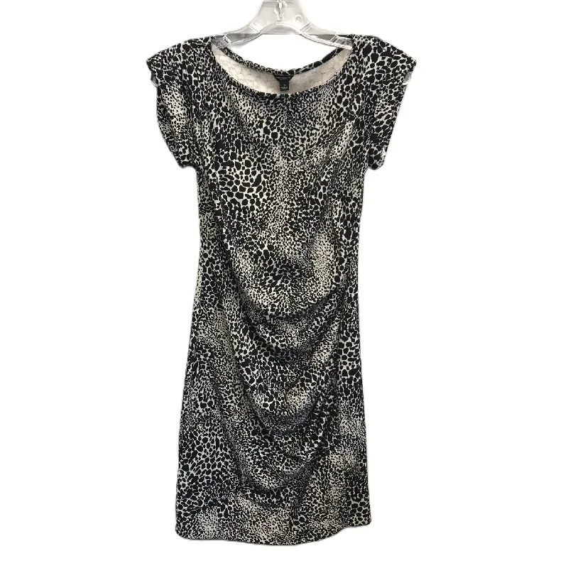 Closeout Sale Black & Cream Dress Work By Ann Taylor, Size: Xs