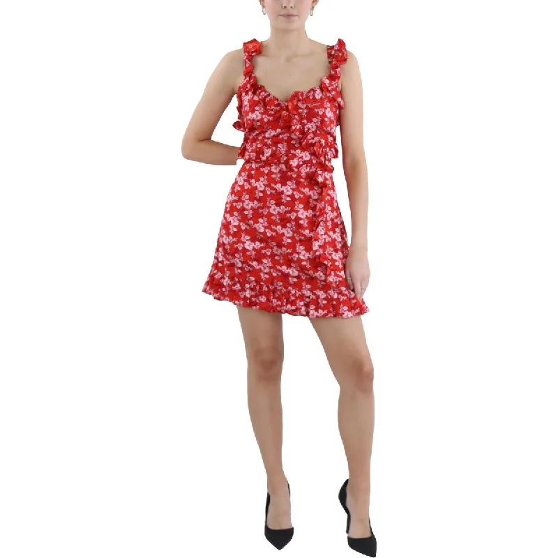 Unmissable Offer Elianna Womens Floral Print Mini Cocktail And Party Dress