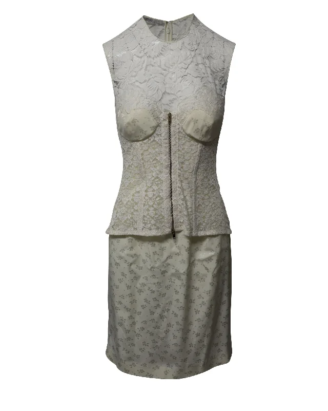 Super Savings Stella McCartney Lace Dress in Cream Cotton