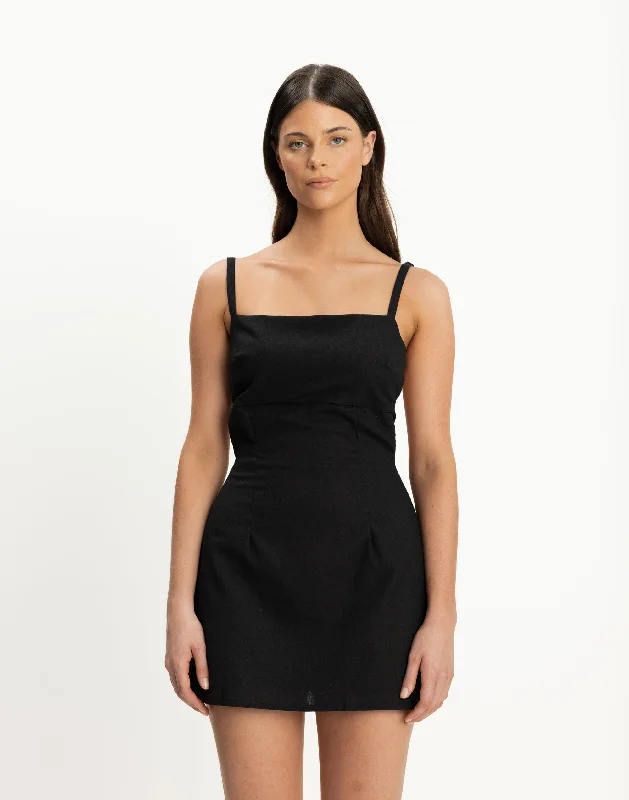 Loyalty Reward Paradise Mini Dress (Black)