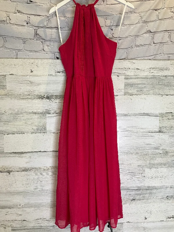 Bargain Bin Pink Dress Casual Maxi Nicole By Nicole Miller, Size M