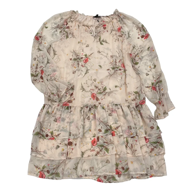 Instant Savings CREAM BOBEAU DRESS CASUAL SHORT, Size XL
