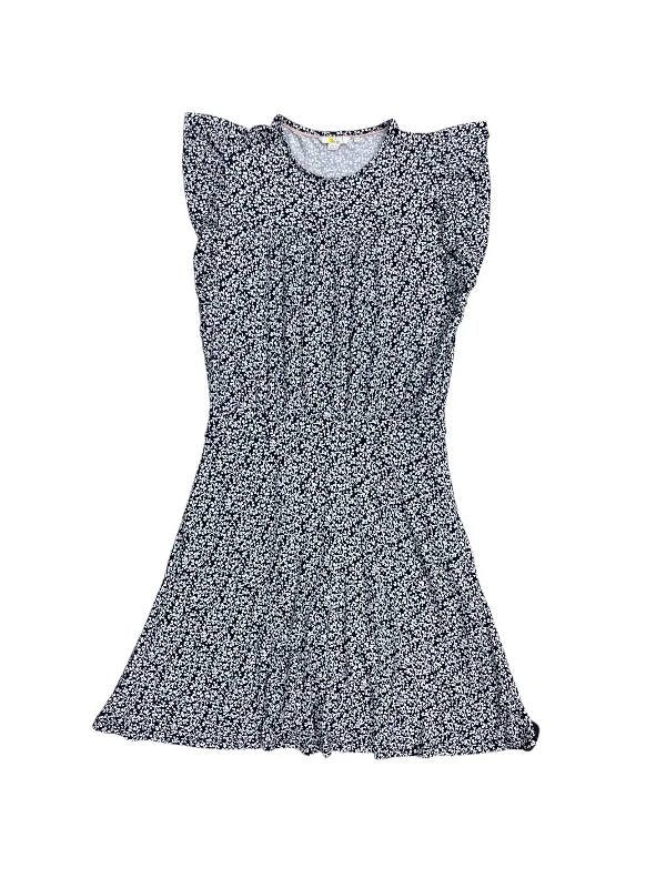 Sneak Peek Sale Blue & White Dress Casual Midi Boden, Size 8