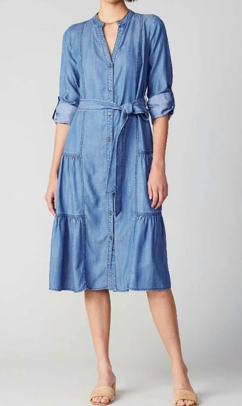 Savings Event Danielle Denim Dress In Denim Blue