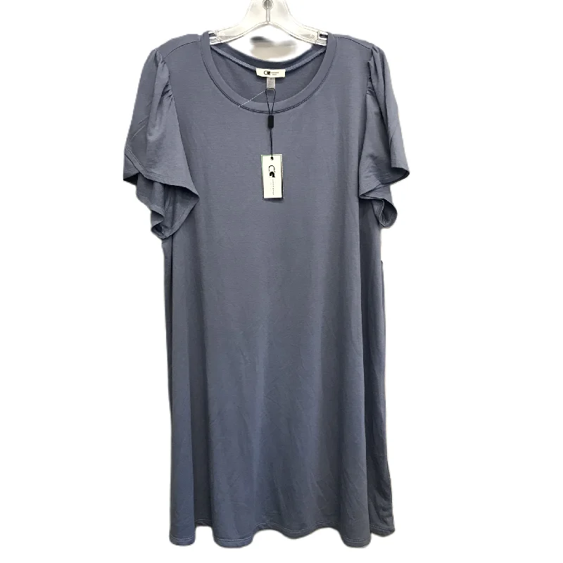Take Advantage Blue Dress Casual Short By Cable And Gauge, Size: 1x
