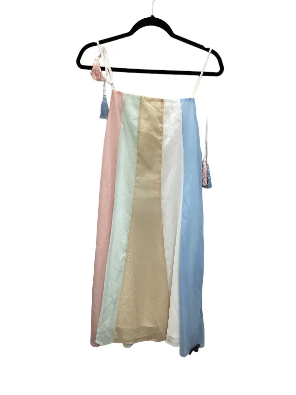 Shop and Save Multi-colored Dress Casual Midi Davi & Dani, Size L