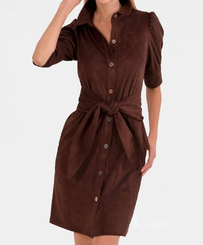 Price Smash Swagger Dress In Espresso
