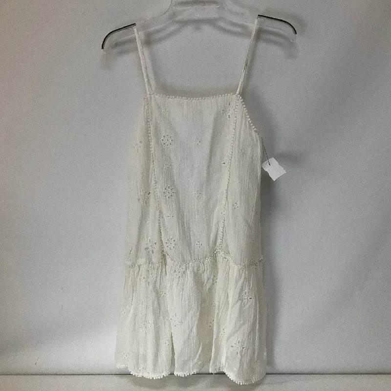 Now or Never White Dress Casual Short Aerie, Size S