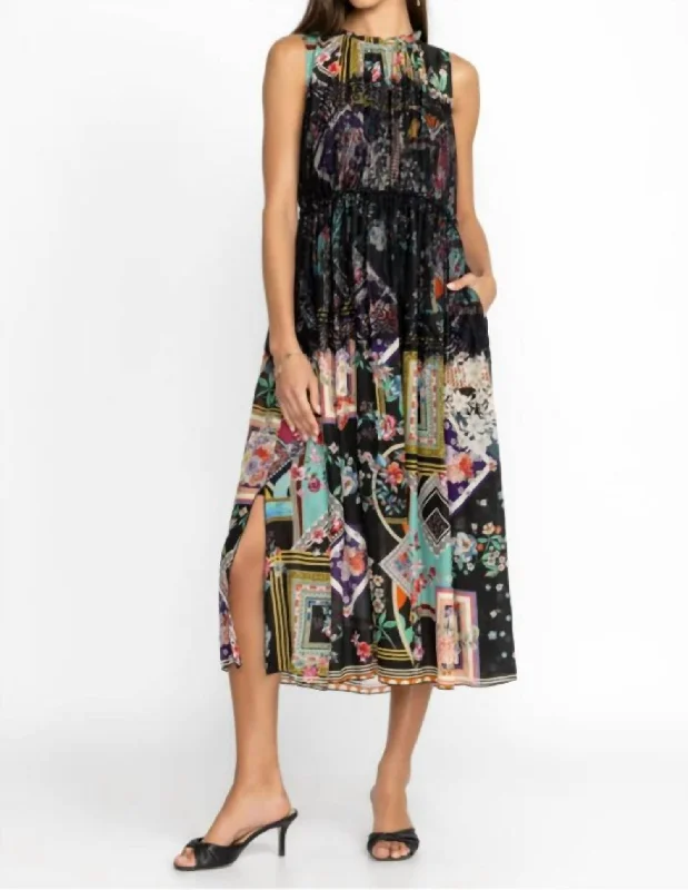 Discount Deals Elderberry Dress In Multicolor