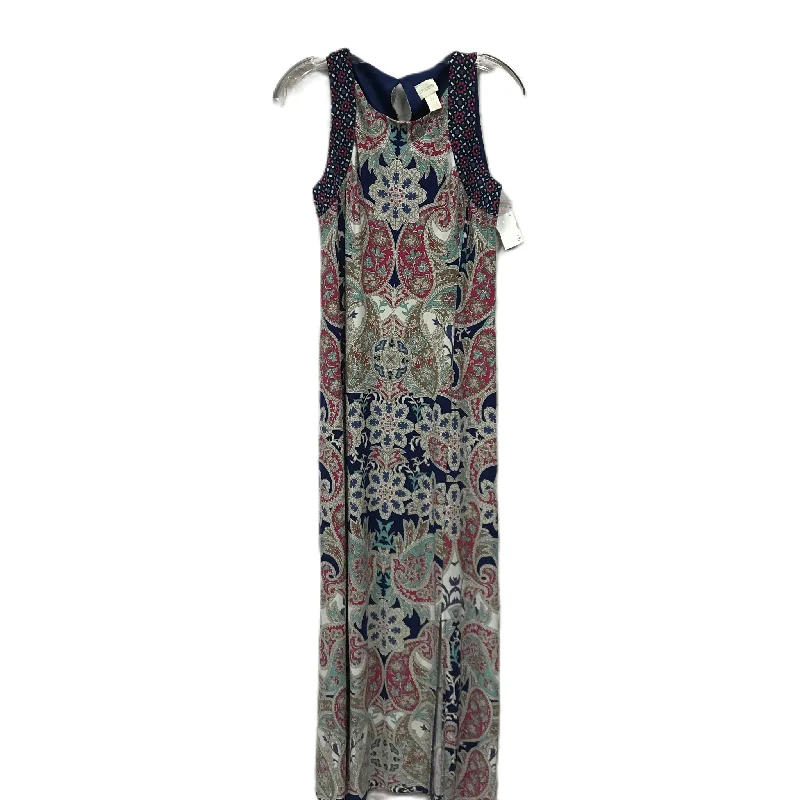Clearance Event Blue & Pink Dress Casual Maxi By Chicos, Size: S