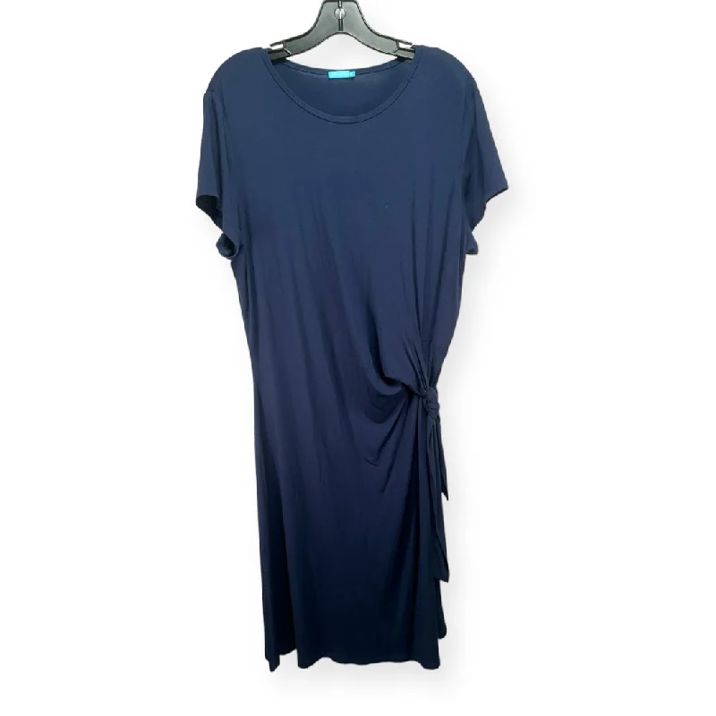 Bonus Savings Navy Dress Casual Midi J Mclaughlin, Size Xl