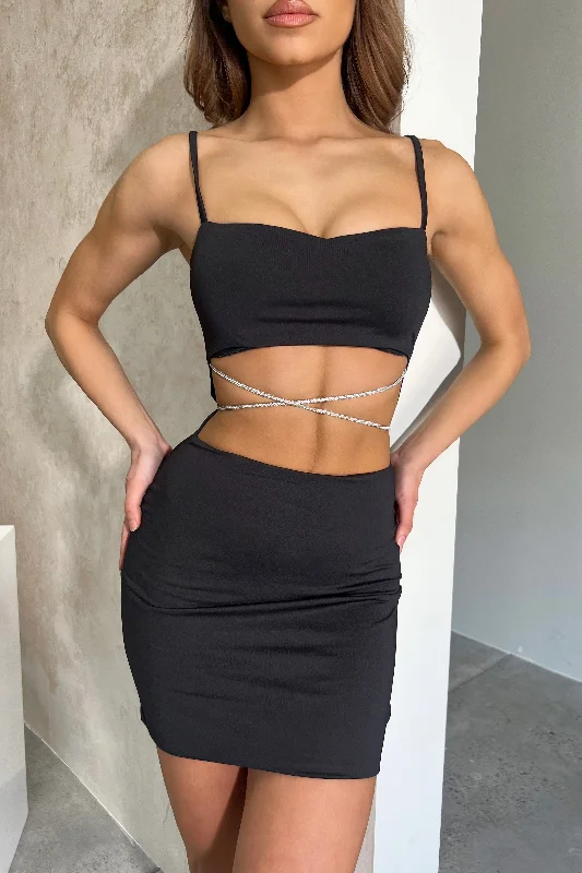 Bargain Blast MADDISON DRESS - BLACK