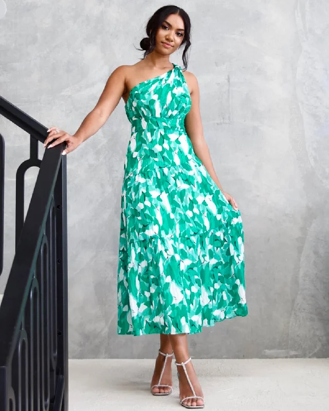 While Supplies Last Siena Maxi Dress - Green Print