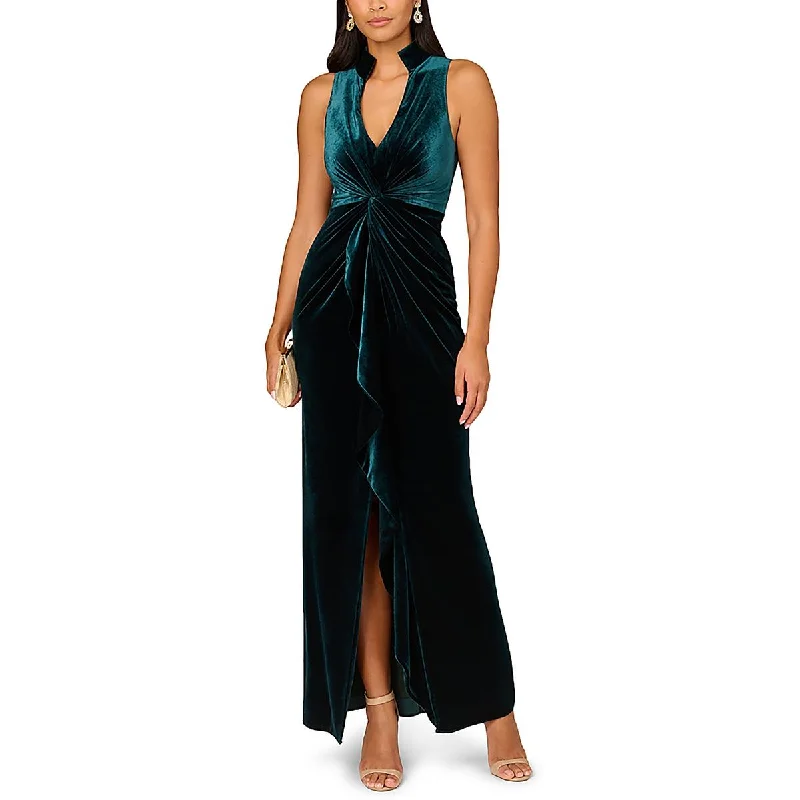 Year-End Sale Womens Velvet Formal Evening Dress