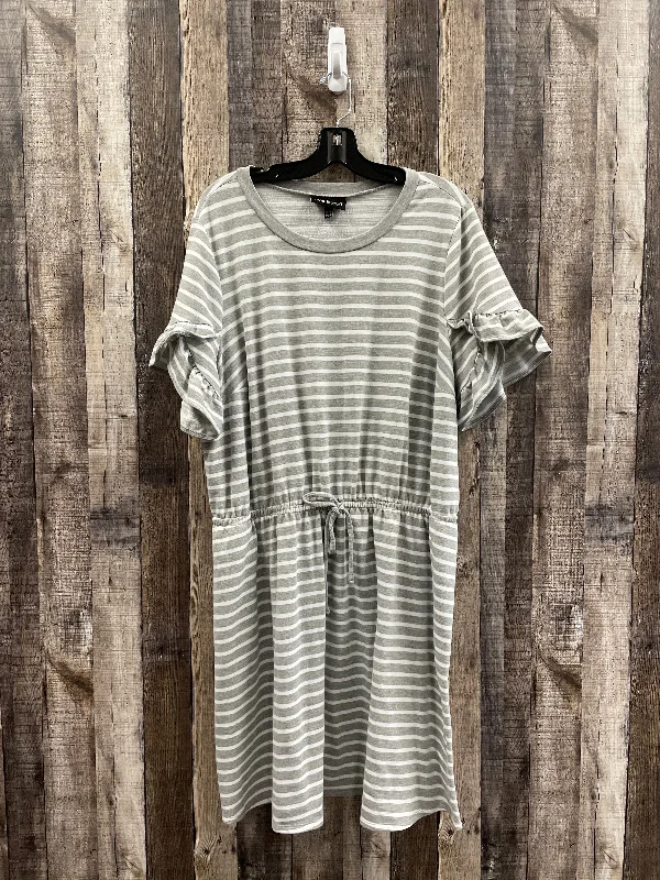 Bonus Savings Striped Pattern Dress Casual Midi Lane Bryant, Size 3x