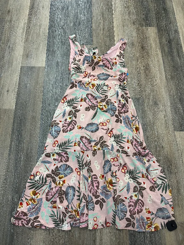 Stock Clearance Floral Print Dress Casual Midi Lulus, Size Xl