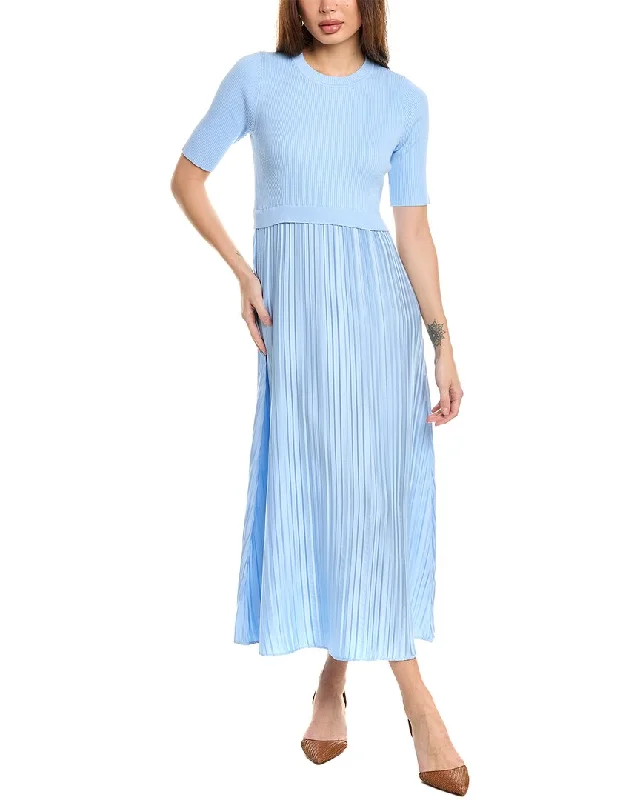 Members Only Nanette by Nanette Lepore Mixed Media Midi Dress