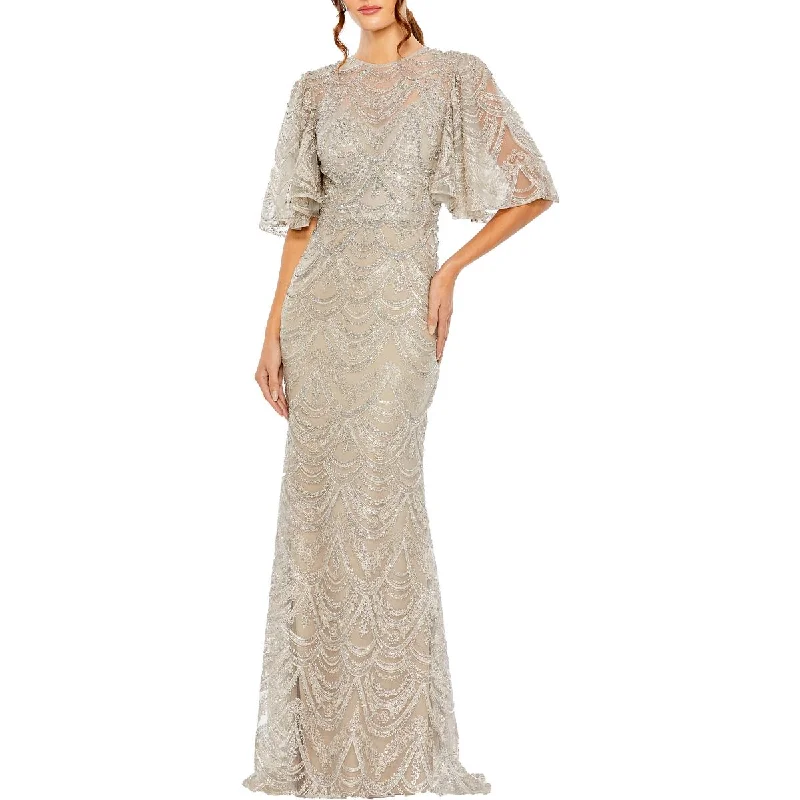 Exclusive Online Offer Womens Embellished High Neck Evening Dress