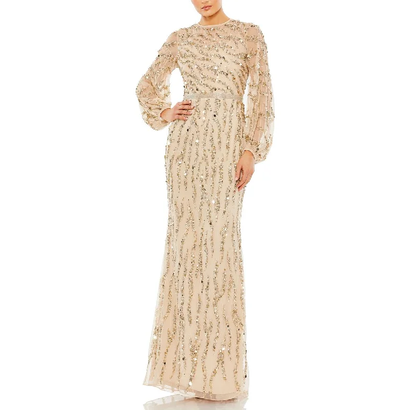 Stock Up and Save Mac Duggal Womens Sequined Formal Evening Dress
