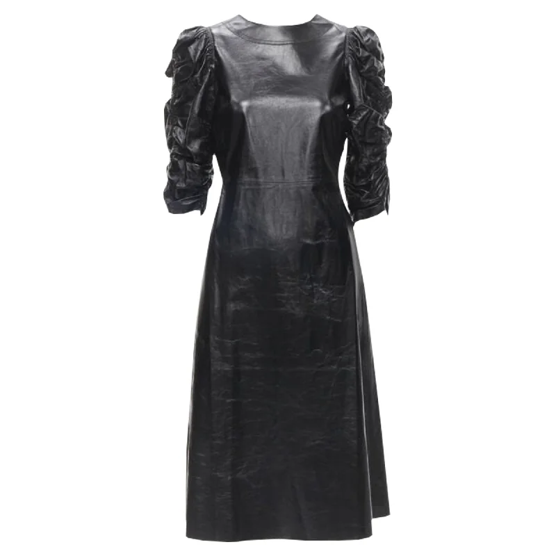 Flash Deals Celine Phoebe Philo lambskin ruched sleeve dress