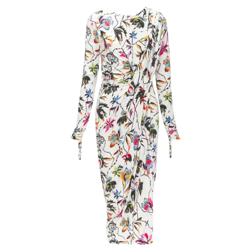 Price Rollback Jason Wu floral print draped viscose dress
