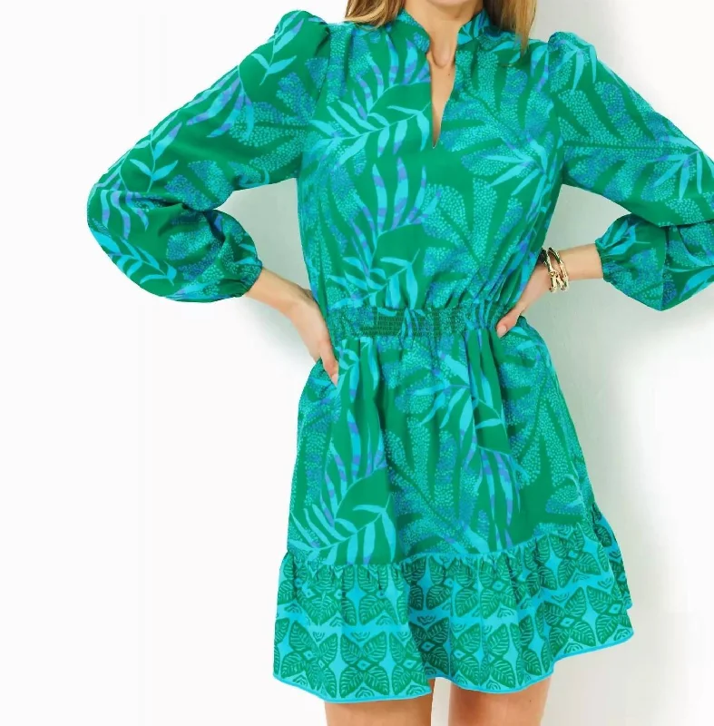 Special Price Axton Dress In Fiddle Leaf Green