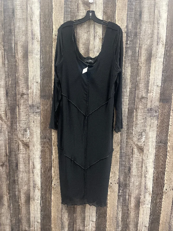 While Supplies Last Black Dress Casual Maxi Akira, Size 2x